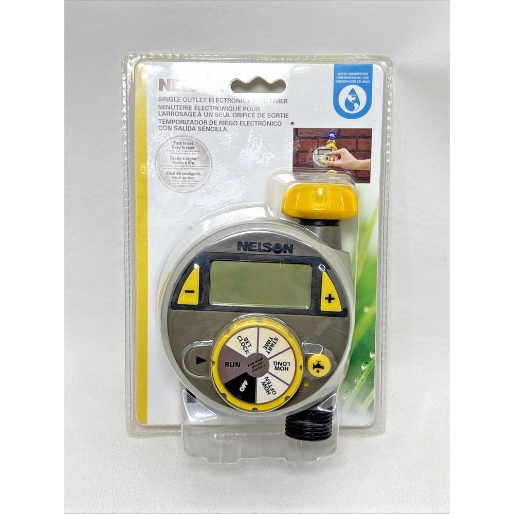 Nelson 856674-1001 Single Outlet Electronic Water Timer Settings NOS